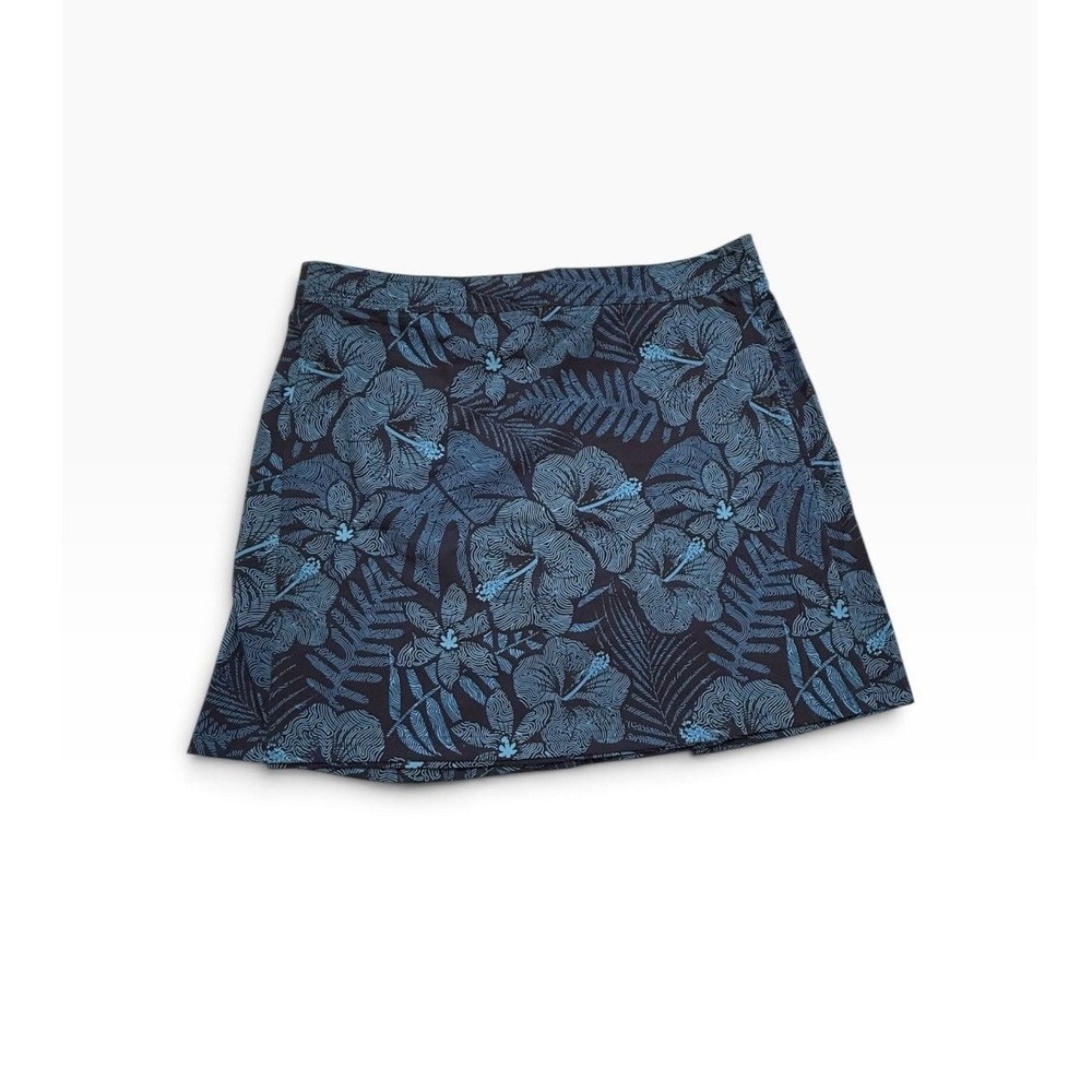 RipSkirt Hawaii Womens XL Maui Moonlight Wrap Skirt Blue Floral Resort Quick Dry